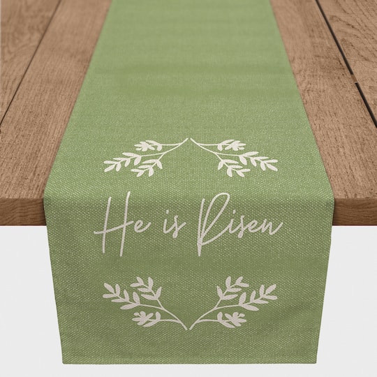 He Is Risen Runner 2 16" x 90" Cotton Twill Runner
